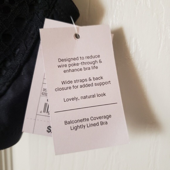 Auden Lace Underwire Bra in Black Size 42D - Picture 4 of 8